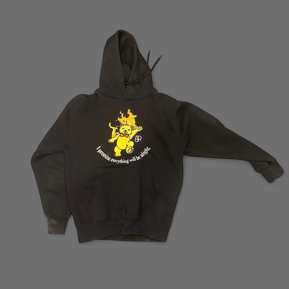 Black Hoodie I Promise Everything is Okay Graphic